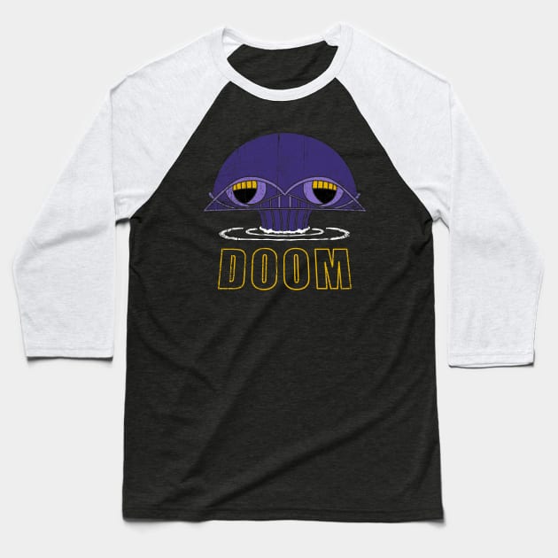 Lair of Doom Baseball T-Shirt by nickbeta